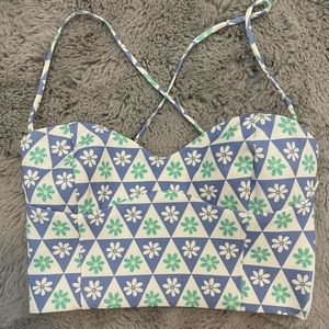 Zara never warn corset top